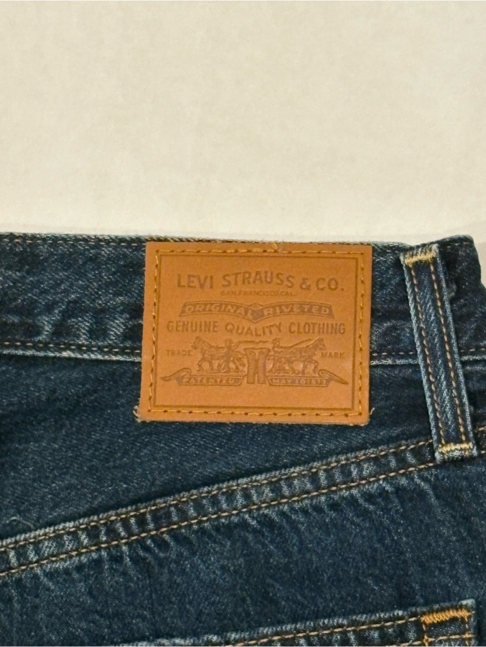 Levi's Women's Straight-Leg Jeans in Dark Blue - Picture 4 of 4